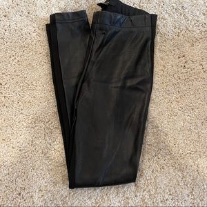Leather Skinny Stretch Pants